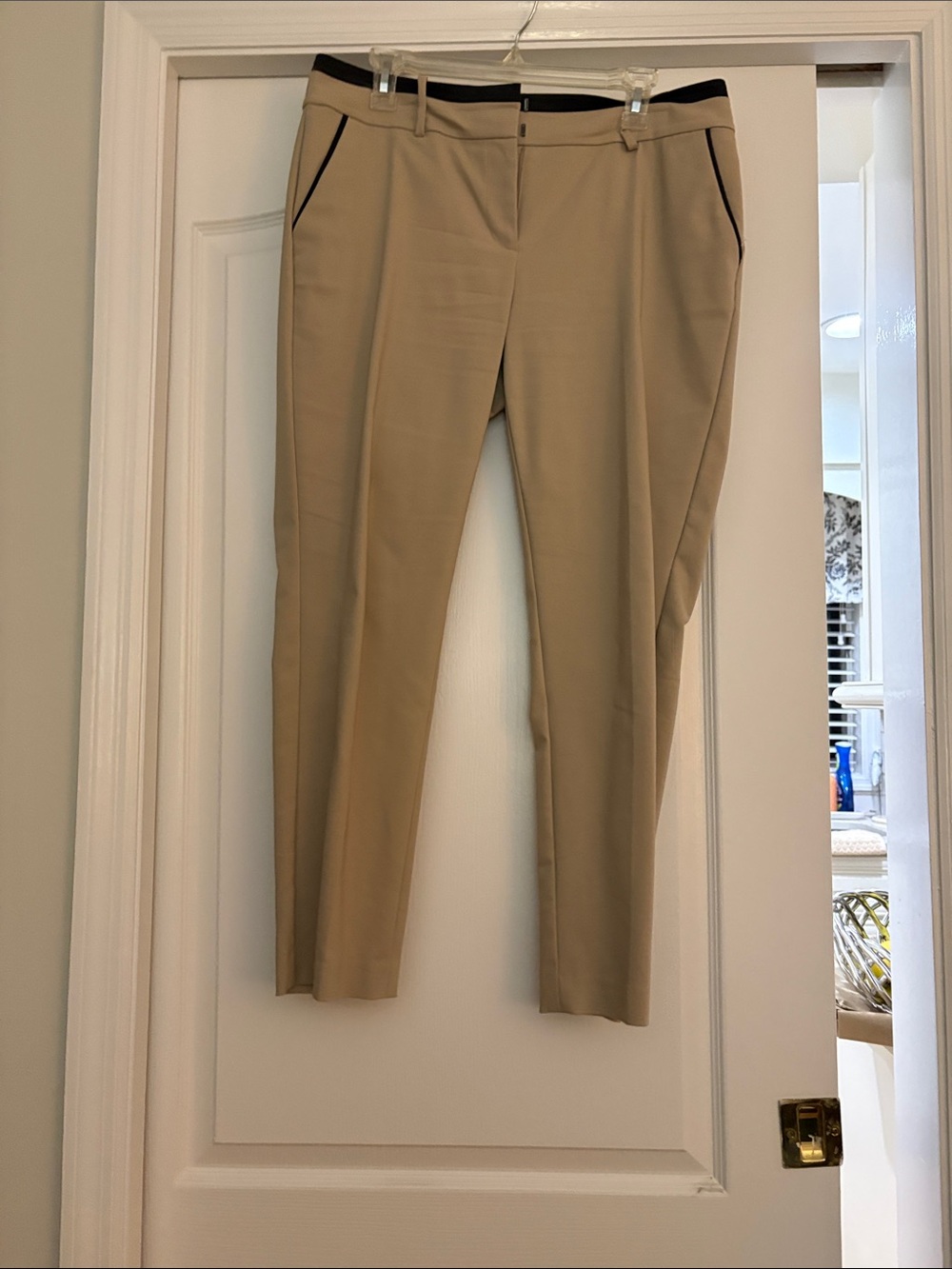 Ann Taylor Neutral Beige Waistband Pants